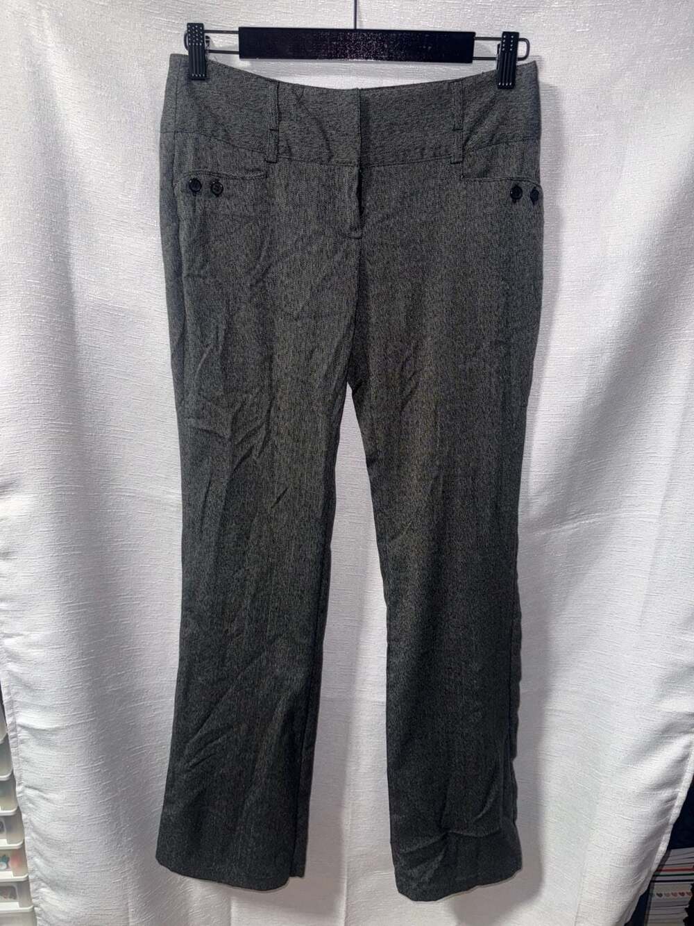 Joe Benbasset Women's Gray Heathered Dress Trousers Size 3